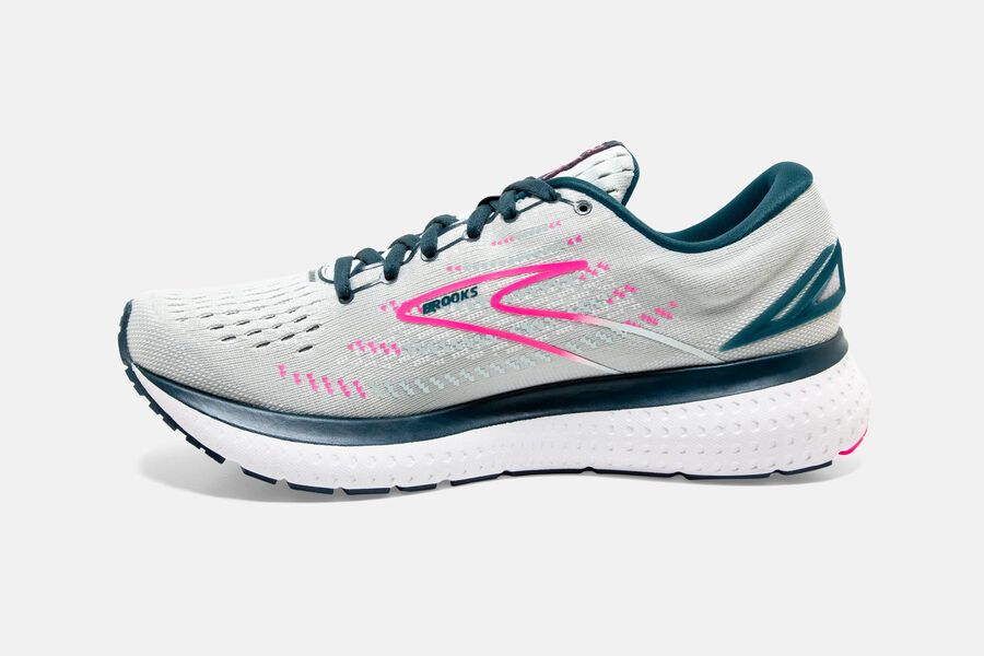 Brooks Glycerin 19 Road Loopschoenen Dames - Wit/Roze - 584390AZC